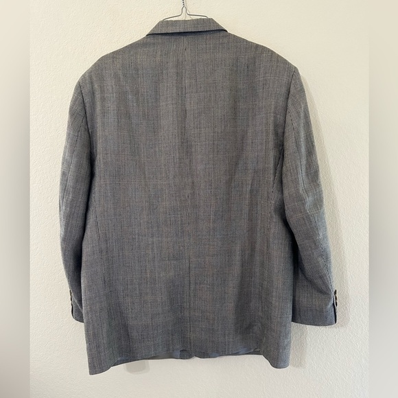 Ralph Lauren Sport Coat Mens 44S Gray Houndstooth Silk Wool Single Vent Lined - Picture 8 of 10